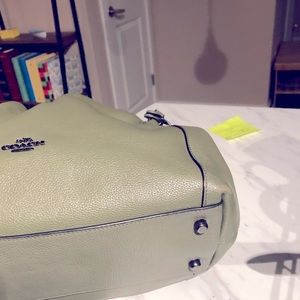Olive Green Coach Shoulder bag. Like new, light wear.
